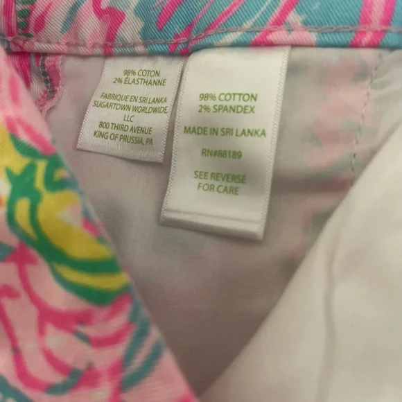 EUC Lily Pulitzer Shorts Size 00 - Picture 5 of 5